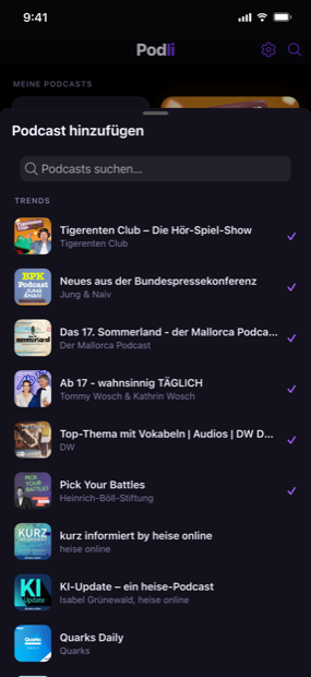 Finde deinen nächsten Favoriten