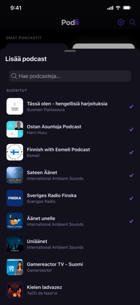 Löydä seuraava suosikkisi