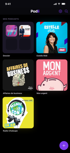 Votre bibliothèque en un coup d'œil