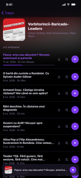 Fiecare episod, listat clar