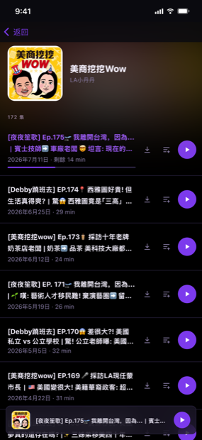 每一集，清晰羅列
